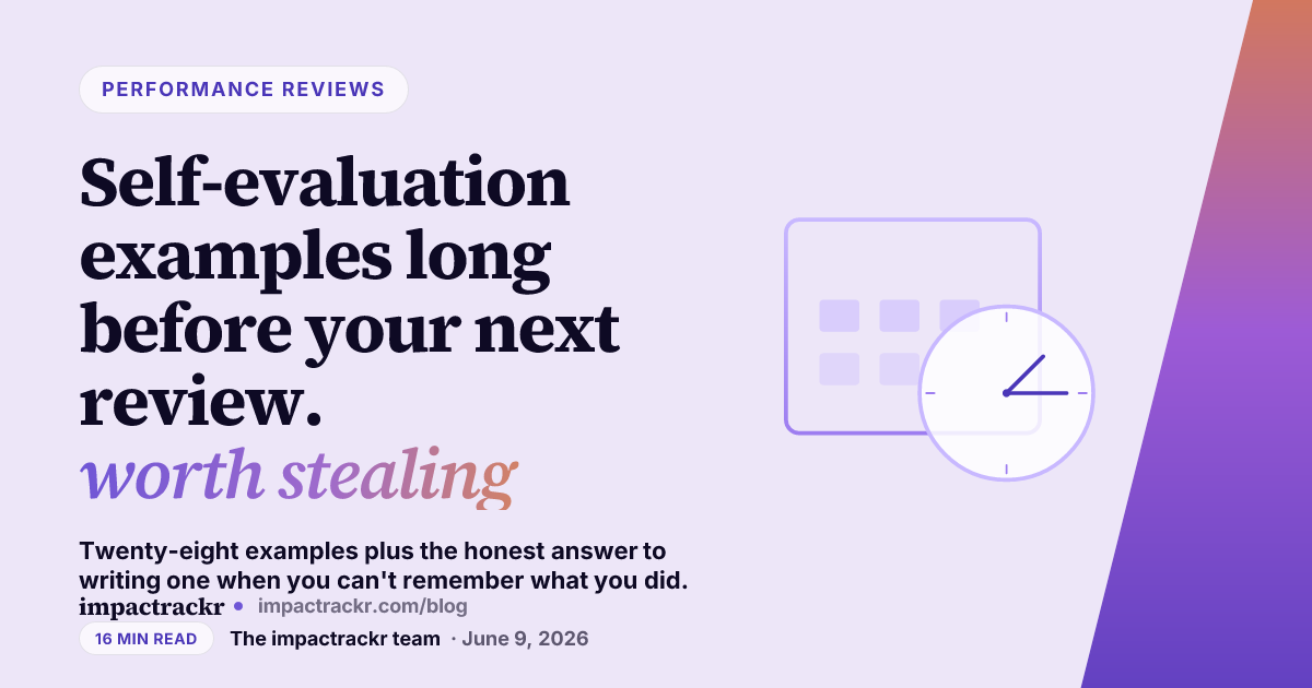 Self-Evaluation Examples Worth Stealing | impactrackr